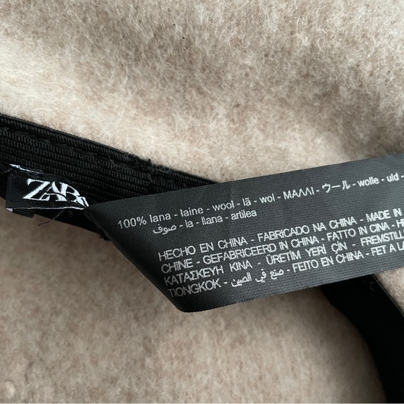 Zara Beige Wool Beret - Picture 4 of 5